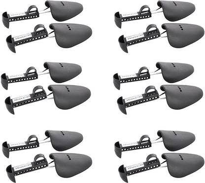 SHOESHINE Men's Shoe Trees (6 Pairs) Premium Quality Adjustable Shoe Shaper Stretcher Shoe Tree