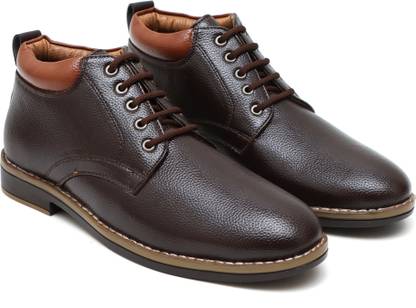 GALINWRO Casual Boots For Men | Casual Mid-Ankle Synthetic leather Boots shoes Boots For Men