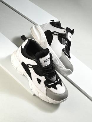 KILLER Retro Patten Sneaker Casual Shoes For Men | Soft Cushion Insole, Slip-Resistance Sneakers For Men