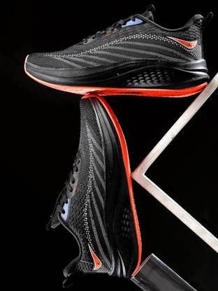 action BULLET-1101 Light Weight,Comfortable,Trendy, Synthetic Leather Running Shoes For Men