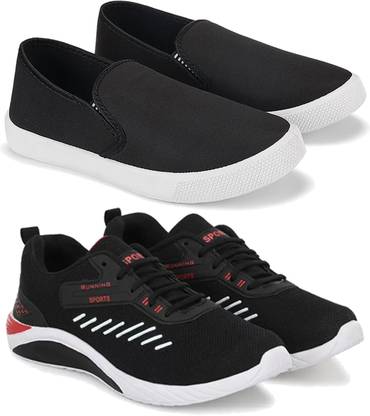 Xurious Men Brown Trakking And Casual Shoes Pack Of 2 Sneakers For Men