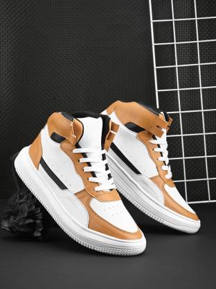 Woakers Orange Casual Sneakers For Men Sneakers For Men