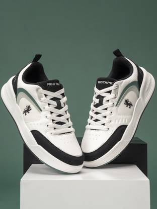 RED TAPE Black and White Shoes for Men | Lifestyle Sneakers for Men | Lace Up Shoes Men Sneakers For Men