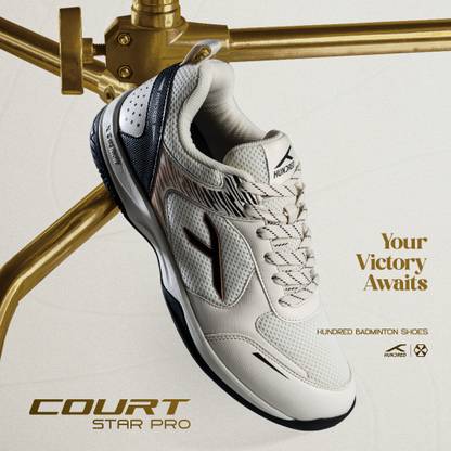 Hundred Court Star Pro Non Marking Badminton Shoes For Men