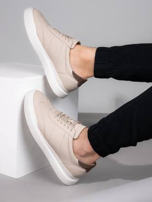 Roadster Roadster Men Cream Sneakers Casual Shoes Sneakers For Men