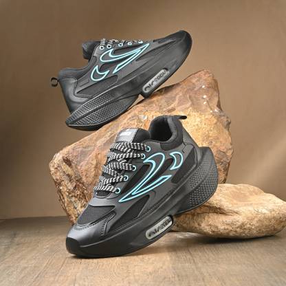 AMICO BLACK SHOES PREMIUM QUALITY Running Shoes For Men