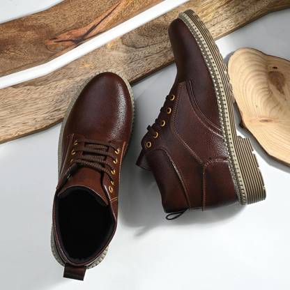 Layasa Men's Ankle Mid-Top Hiking Casual Outdoor Lightweight Boots For Men