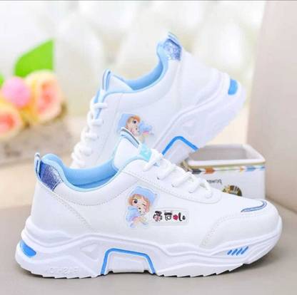 MEGPAR Blue New Stylish Look Comfortable Casual Shoes Womens And Girls Sneakers For Women