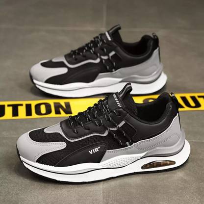 xedow Grey Stylish Casual Sneakers For Men