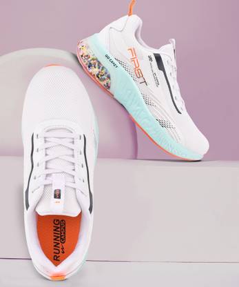 CAMPUS FIRST Men's Sports Shoes | PU Foam Comfort & Ball-Tech Support | Lace-Up Running Shoes For Men