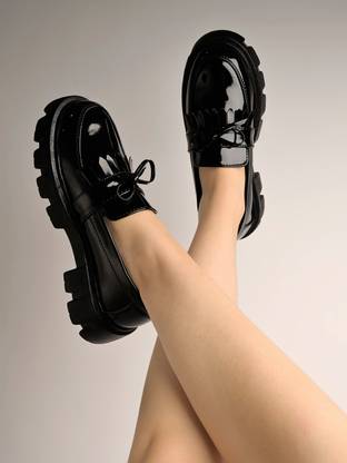 SHOETOPIA Girls Slip on Loafers