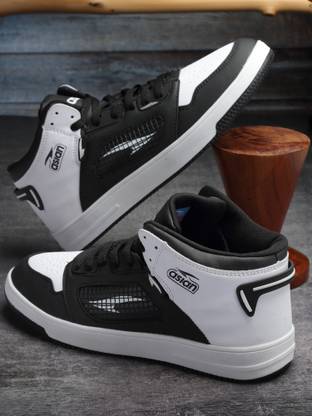 asian Flat Sole Sneakers Shoes for all Day wear with Memory Cushion Footbed High Tops For Men