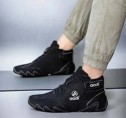aadi Casual High Top Ankle Boots, Hiking Riding And Outdoor Trekking Boots For Men Casuals For Men