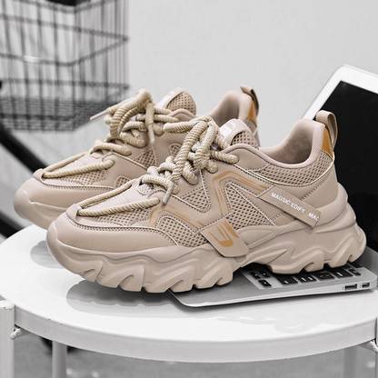 K' Footlance TAN SHOES PREMIUM QUALITY SNEAKERS Sneakers For Men