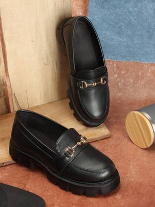 Zapatoz Embellished Horsebit Loafers For Women