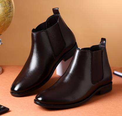 Zixer Chelsea Slip-On Formal Boots/Trendy Premium Stylish Chalsi Shoes/Riding Chalsi Slip On For Men