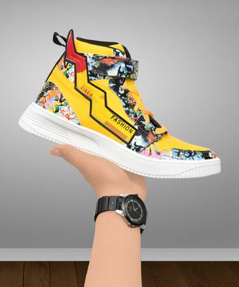 Zixer Casual Shoes For Men Sneakers || Mens Boys Stylish chunky Ankle sneaker for men High Tops For Men