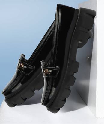 HimQuen Women platform heel synthetic moccasins for girls Loafers For Women