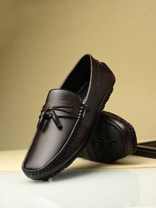 PROVOGUE Provogue Men Brown Faux Leather Formal Slip On Loafers Slip On For Men