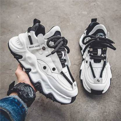 glemia Chunky & Fashionable Sneaker | Running Shoes with Rubber Outsole Sneakers For Men
