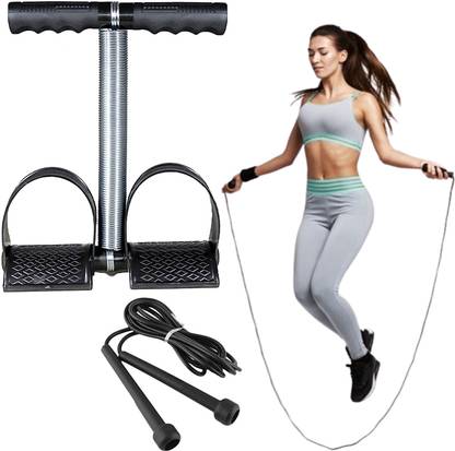 FFive Tummy Trimmer & Skipping Rope With Gym Equipment for Home Gym Exerciser Ab Exerciser
