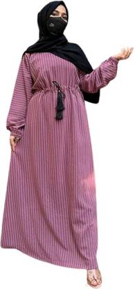 MM COLLECTION Georgette Self Design Burqa With Hijab