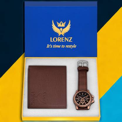 LORENZ Watch & Wallet Combo