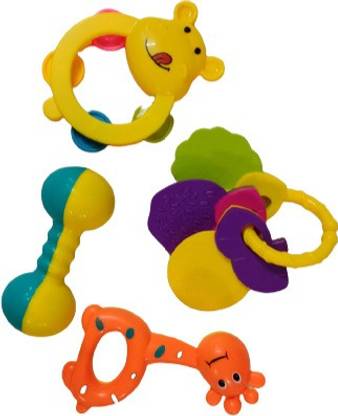 New Born Baby Like Plastic Toy For Kids | Pack Of 4 | (Multicolor)