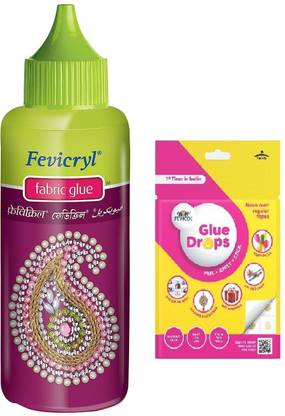 Fevicryl Fabric Glue 80 Ml Pack Of 1 With Glue Drops Adhesive