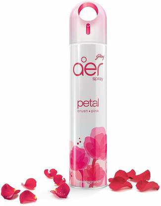 Godrej PETAL Spray Aer Spray, Air Freshener for Home & Office - Petal Crush Pink | Long-Lasting Rose Fragrance (220 ml)