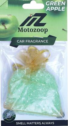 MOTOZOOP Solar Perfume refills Hanging Car Fragrance Crystal Eva Beads (Green Apple) Car Freshener Diffuser Solar Perfume refills Hanging Perfume Car Fragrance Air Freshener Car Aroma car perfumes Car fresheners Crystal Eva Beads (Green Apple)