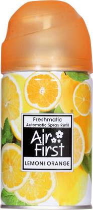 Air first Lemoni Orange Refill Freshmatic Refills for Automatic dispensers 250ml Refills (Lemoni Orange)