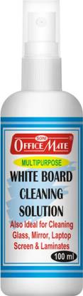 Soni Officemate Whiteboard Cleaning Solutions 100 ML in Pack of 12 pcs Transparent board