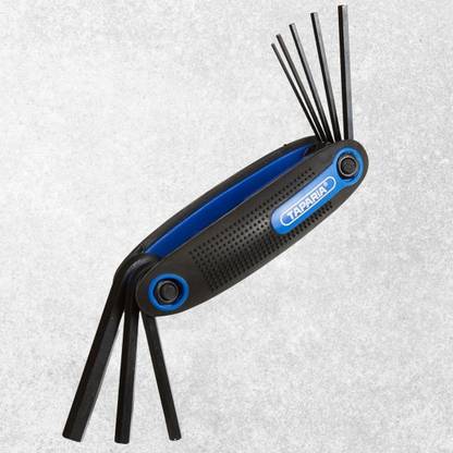 TOM /Taparia Folding Type KFM8, Hardened Material For Home and Professional Use Folding Allen Key Set