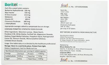 BERITOL 10 TAB beritol Tablets