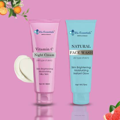 Blu Essentials Face Wash & Night Cream Combo