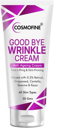 cosmofine Good Bye Wrinkle Cream Reduces Fine Line & Wrinkles, Anti-Ageing Cream Reduce Signs of Ageing & Boosts Collagen