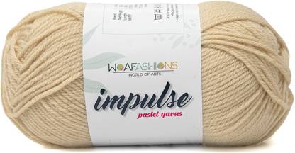 WOAFASHIONS Impulse Hand Knitting & Crochet Yarn (Beige) (200gms)