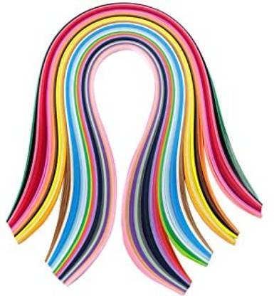 Chahbeli 10 packet Multi Colored Quilling Paper Strips for Craft Work Decorating Cards.