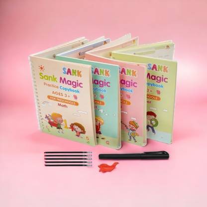 AirSoft Super Quality Magic Notebook Magic Practice Copy Books Set Of 4 Magic Writing X