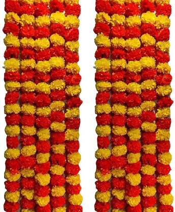 Yellow Artificial Flower  with Pot