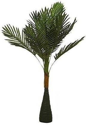 KAYKON Big Artificial Palm Tree Natural Looking Plant for Home Decor Office Decor - 40 inch Artificial Plant