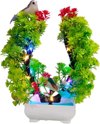 DIYANK Elegant Artificial Bonsai Trees for Home, Office,and Modern Decor Spaces Bonsai Wild Artificial Plant  with Pot