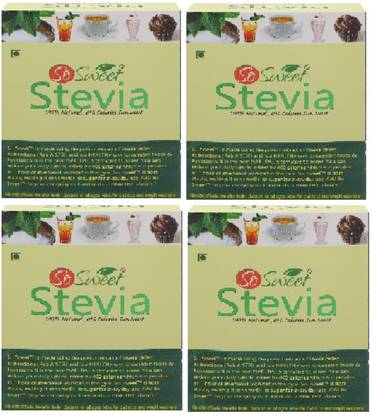 SO SWEET Stevia 50 Sachet Sugar-Free Diabetic Friendly 100% Natural Zero Calorie Sweetener