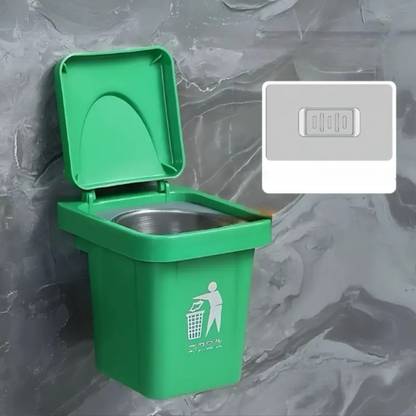 Padchaaya Wall-Mounted Steel Trash Can & Ashtray for Home Bathroom, Living Room & Bedroom Stainless Steel Dustpan