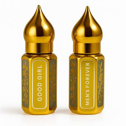 Luxe Infusse Good Girl & Men's Combo Attar | Alcohol-Free Perfume | 6ml Each for Men & Women Floral Attar