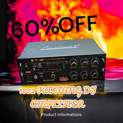 KAXTANG New Series clashter 1002 DJ REMIX Bluetooth VERSION with BT/USB/AUX/MP 5000 W AV Power Amplifier