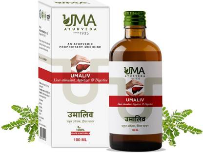 Uma Ayurveda Umaliv Tonic Syrup 100ml Useful in Digestive Bile Stone Liver Cirrhosis Jaundice