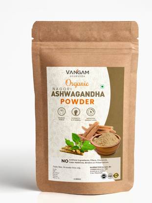 Vangam Organic Ashwagandha Powder | Ayurvedic Care for Stress Relief |No Additives|