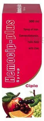 Cipla Hemocip Plus Iron Syrup 300ml